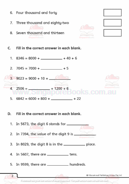 Andrew Er's Maths Companion Primary 3 - Singapore Books
