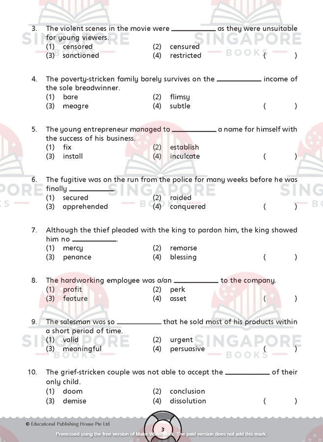 Challenging English 4-in-1 Primary 6 - Singapore Books