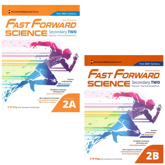 Science Fast Forward QR Secondary 2A & 2B set (Grade 8) - Singapore Books