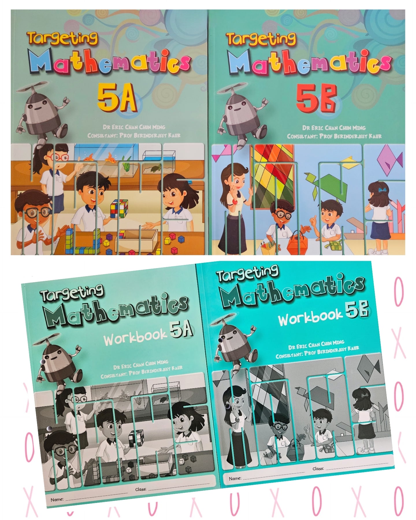 Targeting Mathematics Textbooks & Workbooks Primary 5 set - Singapore Books