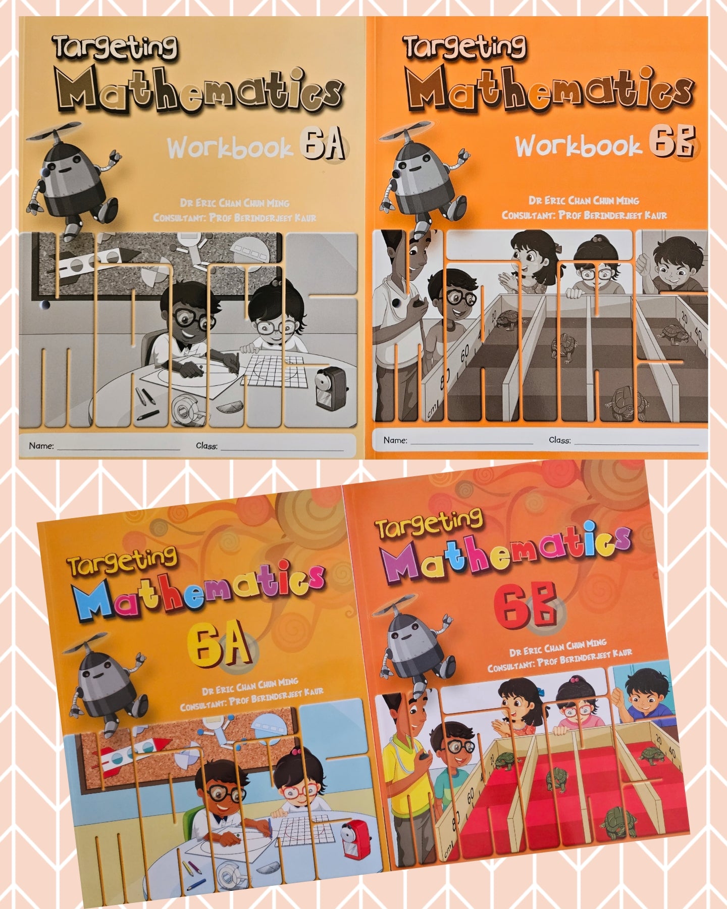 Targeting Mathematics Textbooks & Workbooks Primary 6 set - Singapore Books