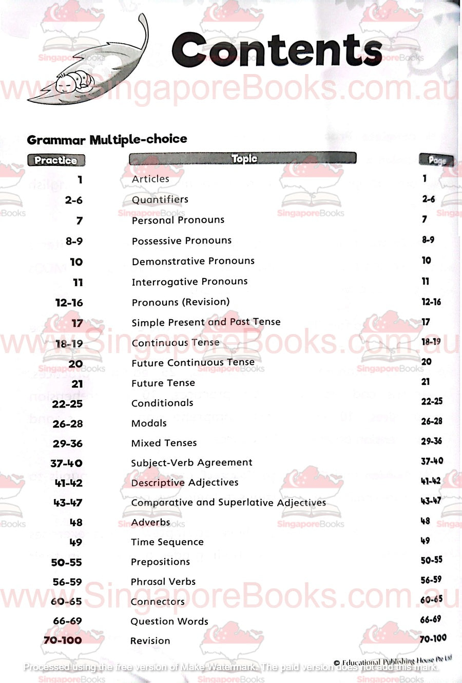 Complete Practice Book for Grammar, Vocabulary & Comprehension Primary 4 - Singapore Books