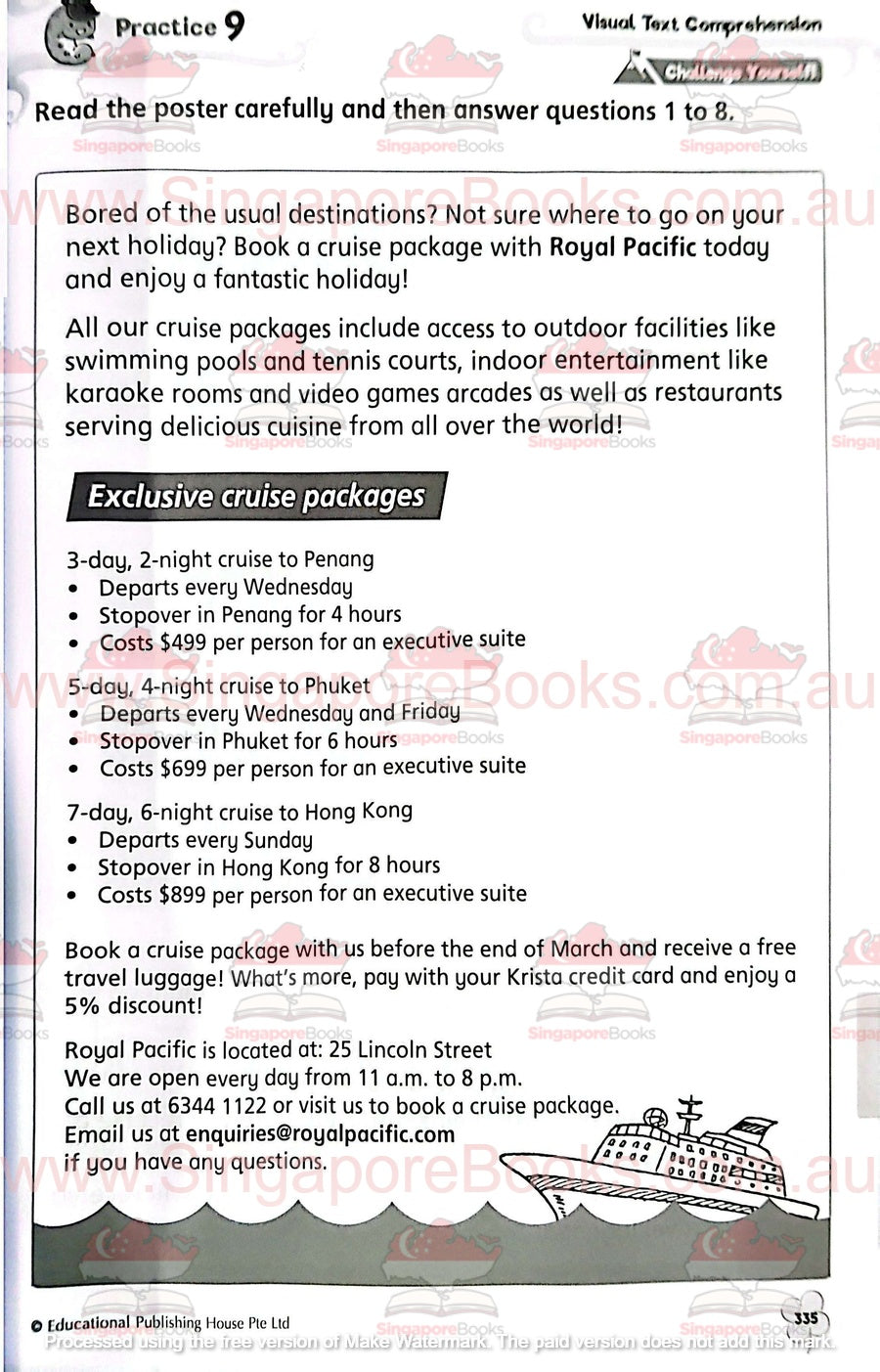 Complete Practice Book for Grammar, Vocabulary & Comprehension Primary 4 - Singapore Books