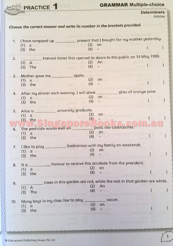 Complete Practice Book for Grammar, Vocabulary & Comprehension Primary 5 - Singapore Books
