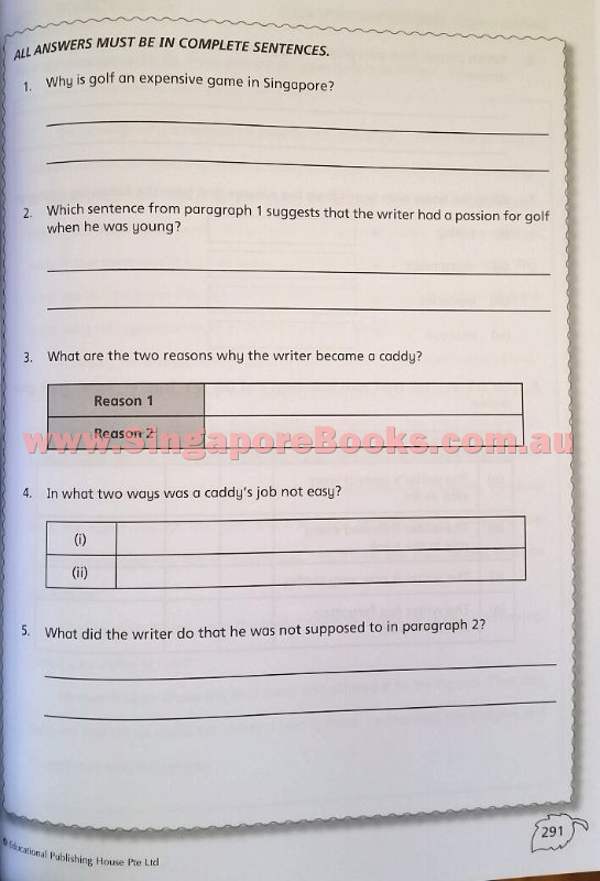 Complete Practice Book for Grammar, Vocabulary & Comprehension Primary 5 - Singapore Books