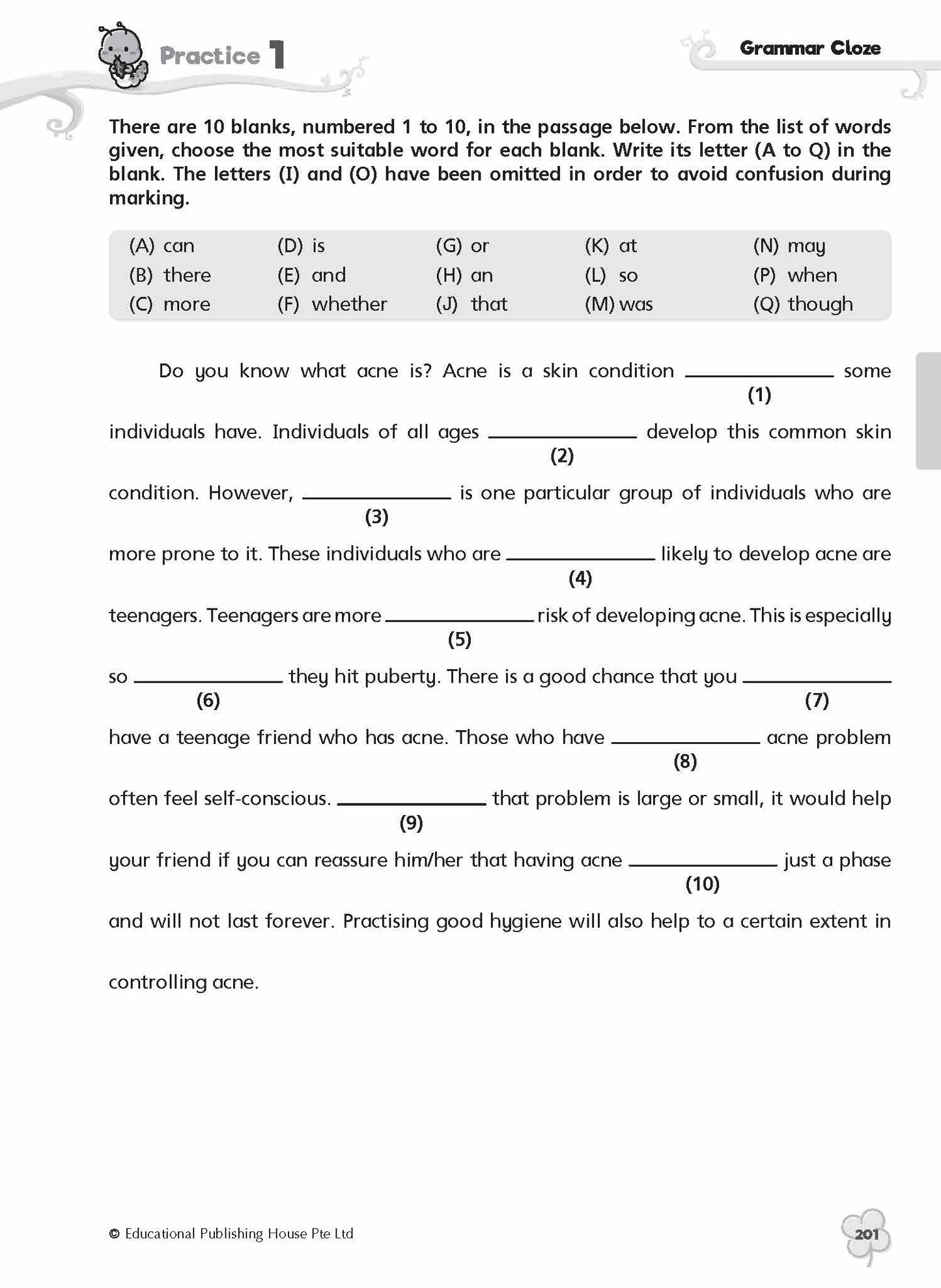 Complete Practice Book for Grammar, Vocabulary & Comprehension Primary 6