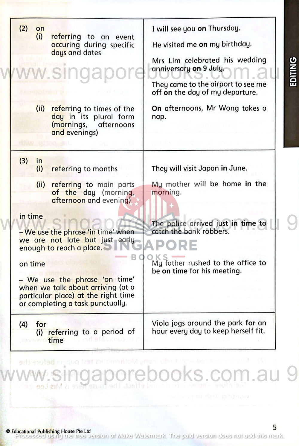 Editing, Synthesis & Transformation Primary 6 - Singapore Books