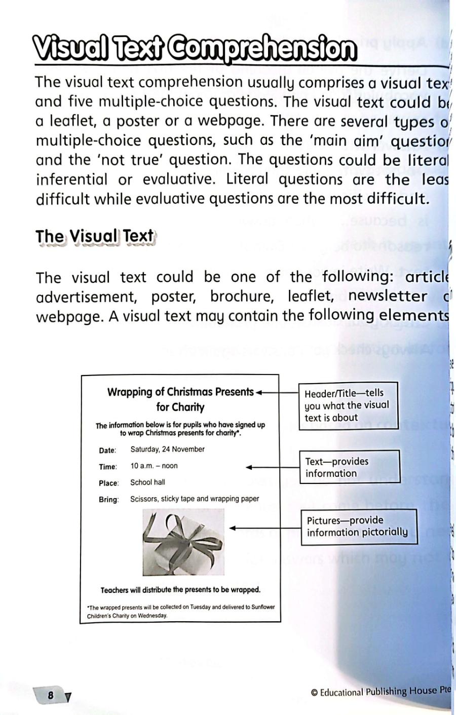 Sample - Level Up your Comprehension Skills Primary 1 - Singapore Books