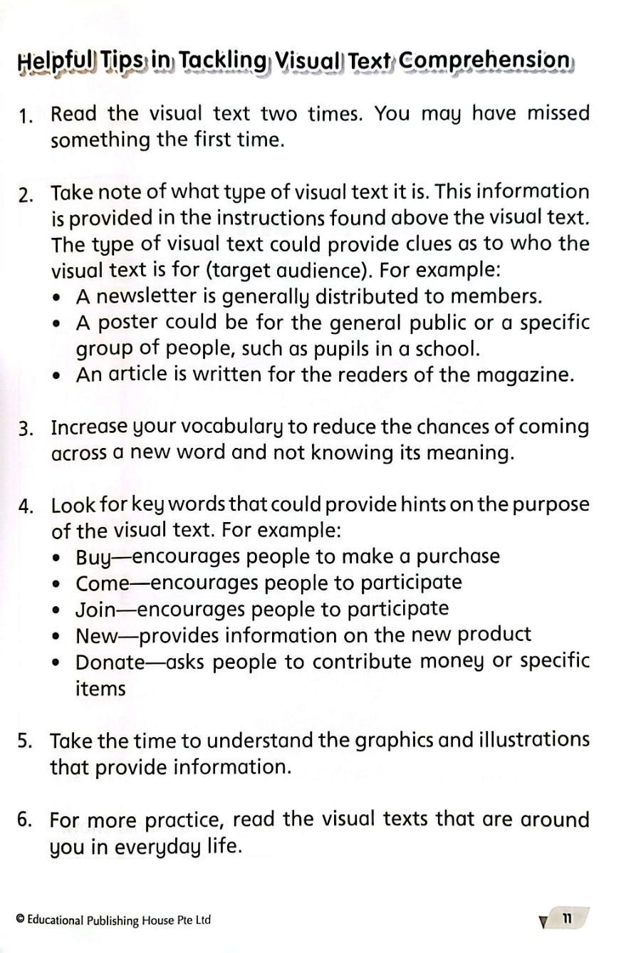 Sample - Level Up your Comprehension Skills Primary 1 - Singapore Books