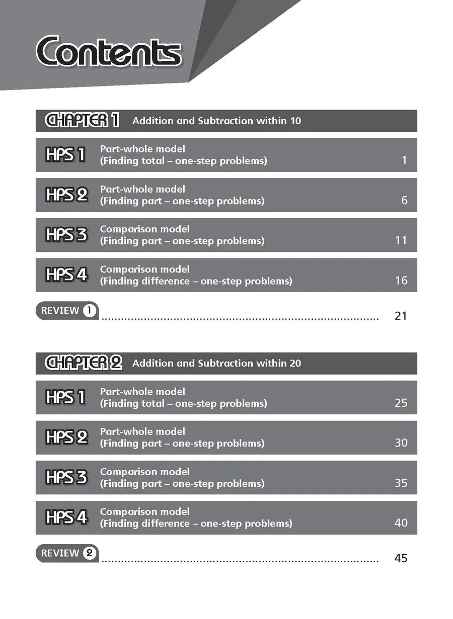 NEW Problem-Solving Processes in Mathematics Primary 1 - Singapore Books