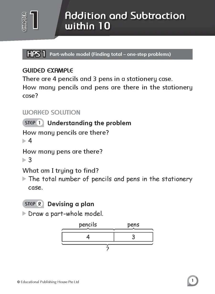 NEW Problem-Solving Processes in Mathematics Primary 1 - Singapore Books