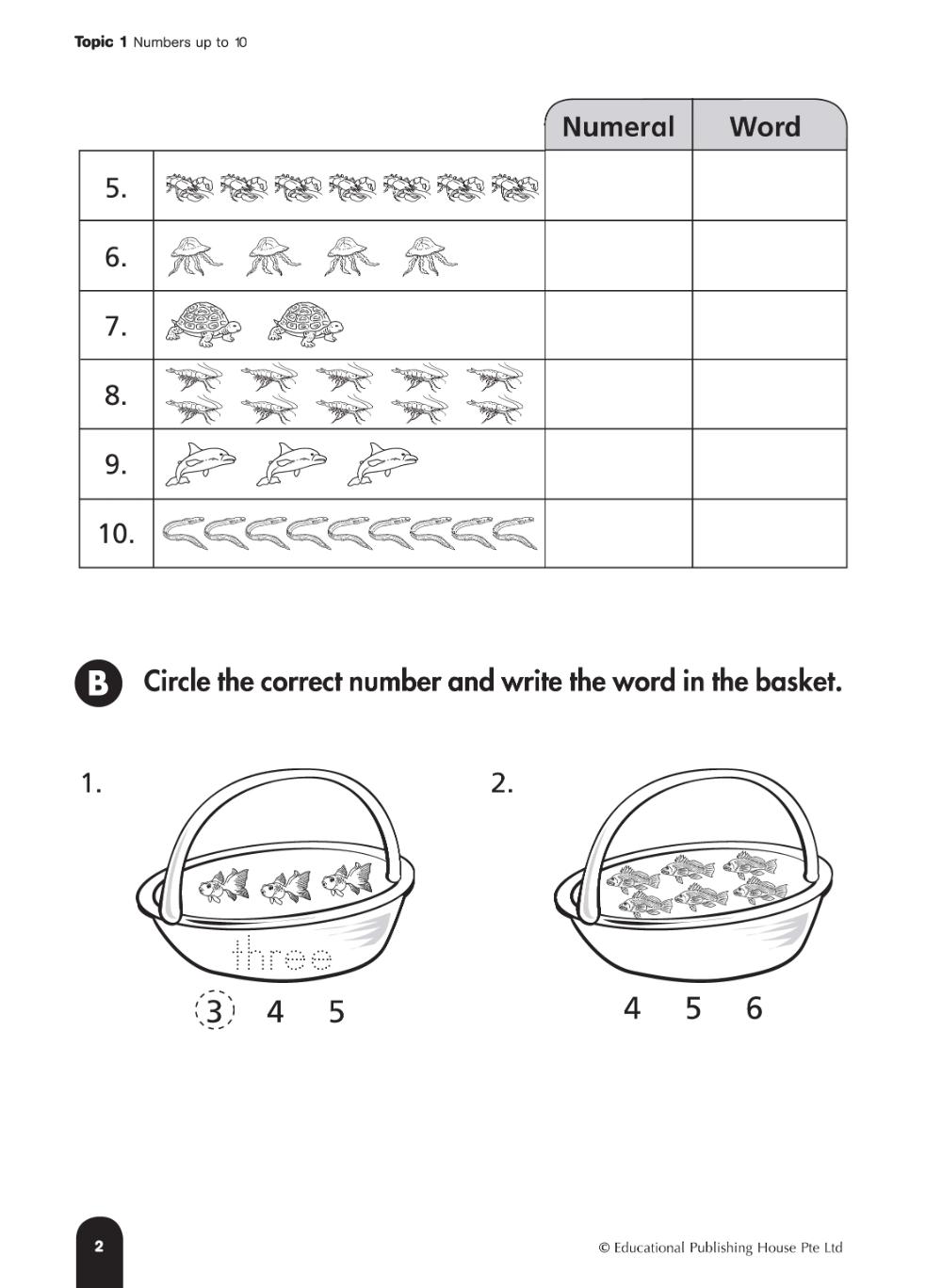 Singapore Books - Step by Step Maths Primary 1