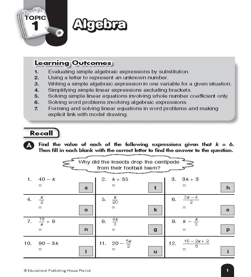 Singapore Books - Step by Step Maths Primary 6
