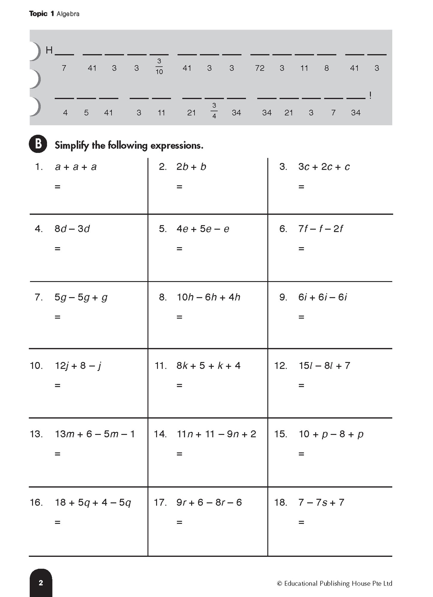 Singapore Books - Step by Step Maths Primary 6