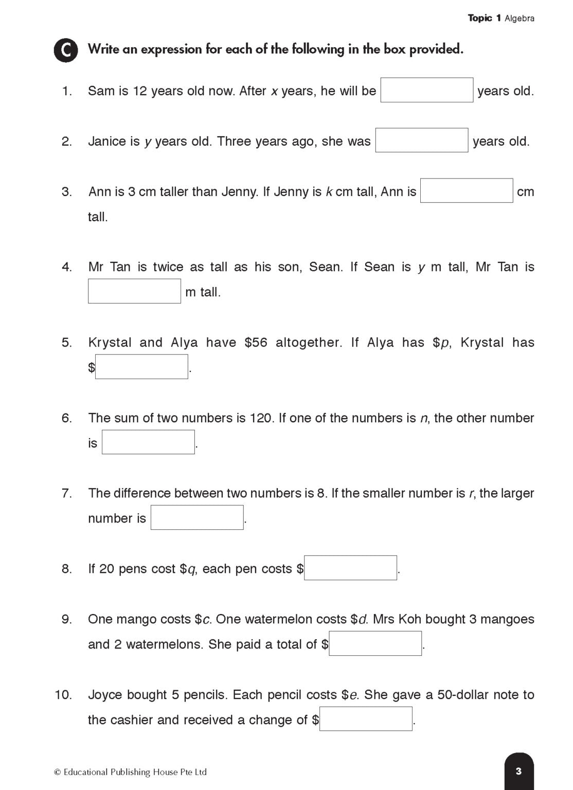 Singapore Books - Step by Step Maths Primary 6