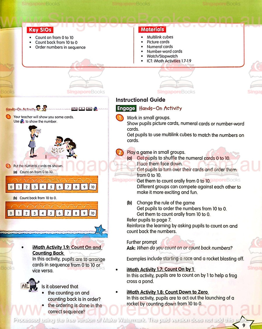 Teacher's Guide - Targeting Mathematics Primary 1A and 1B - Singapore Books