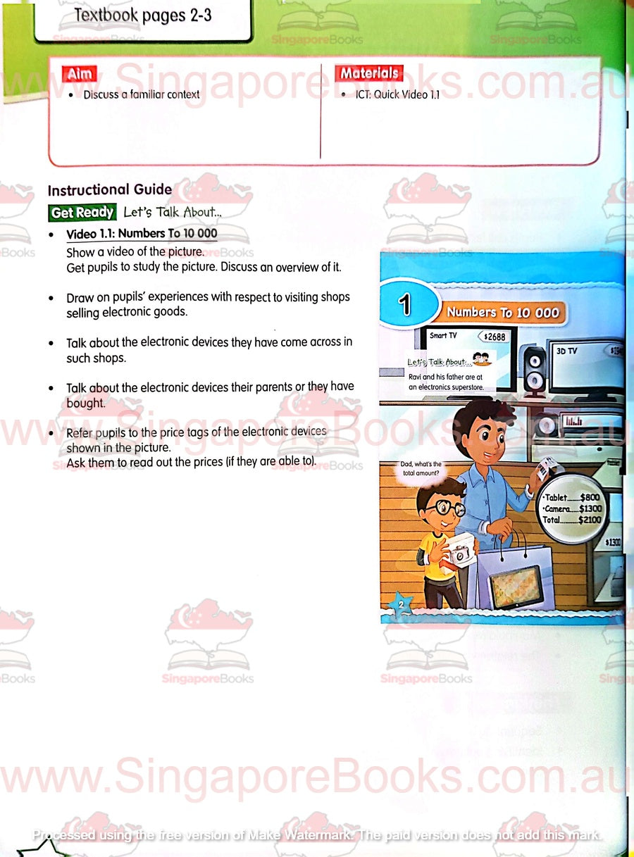 Teacher's Guide - Targeting Mathematics Primary 3A and 3B - Singapore Books