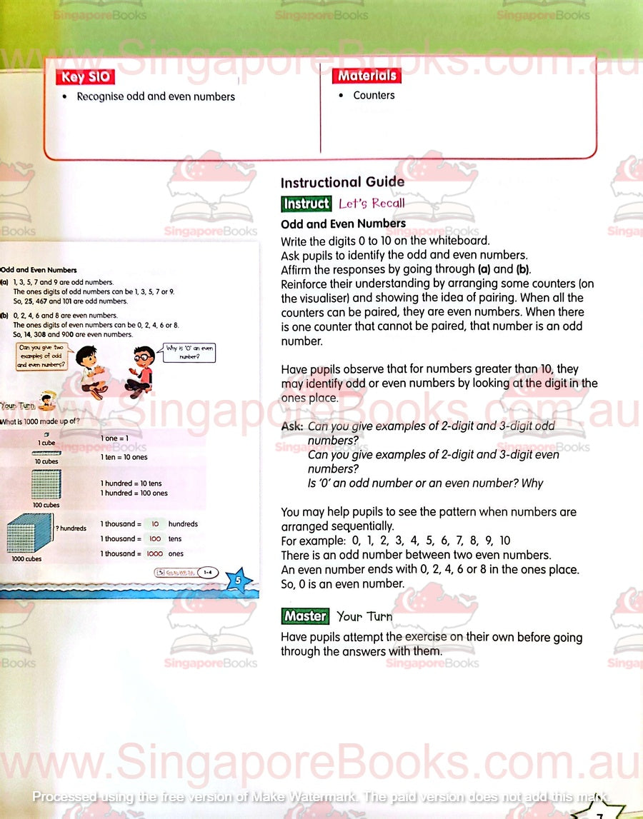 Teacher's Guide - Targeting Mathematics Primary 3A and 3B - Singapore Books