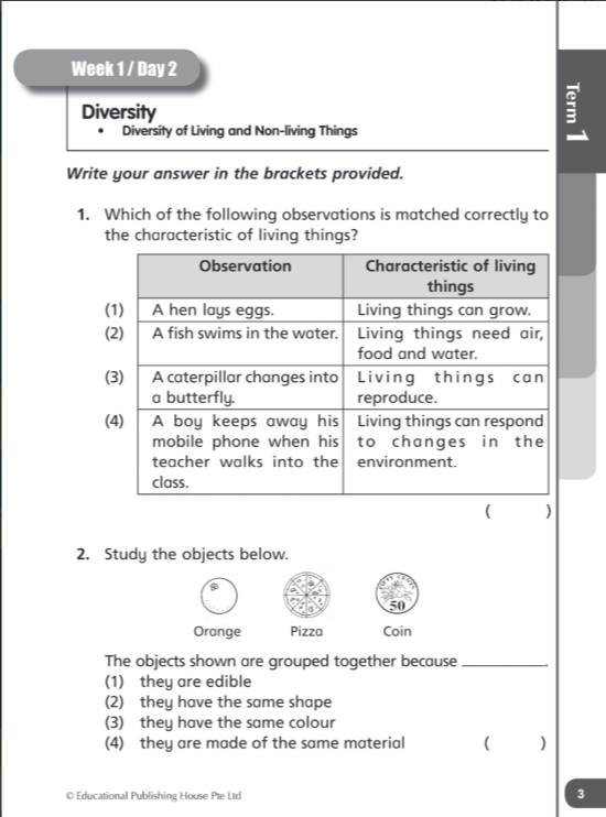 Daily Dose of Science Primary 3 - Singapore Books