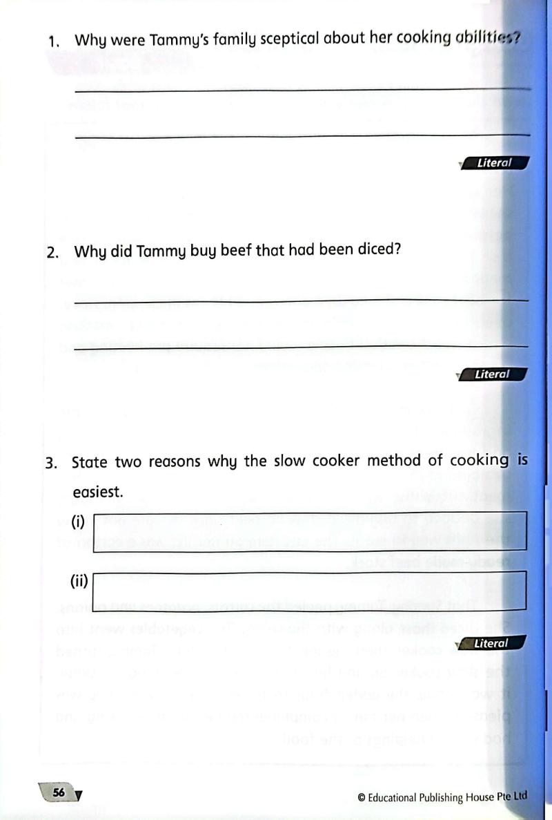 Sample - Level Up your Comprehension Skills Primary 4 - Singapore Books