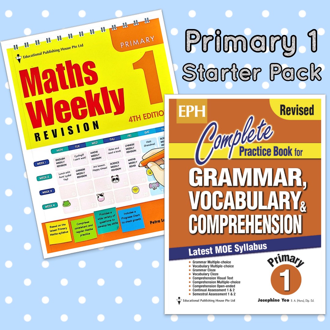 Starter Pack Primary 1 Maths & English - Singapore Books