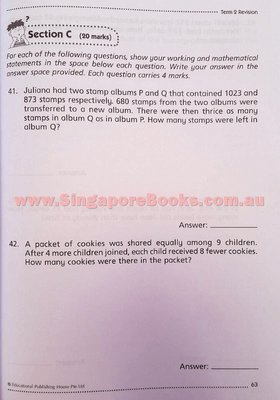 Challenging 4-in-1 Maths Primary 3 - Singapore Books