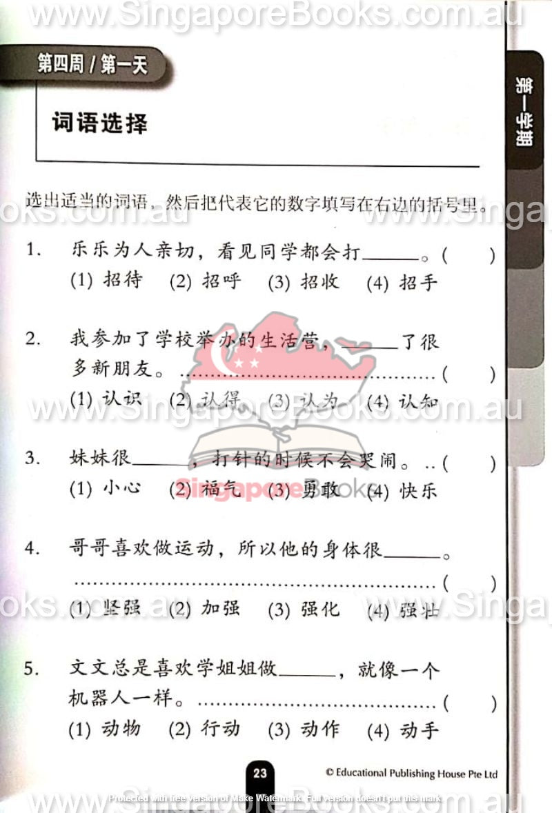 Daily Dose of Chinese Primary 3 华文日日补三年级 - Singapore Books