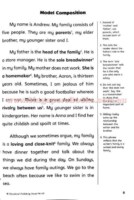 English Thematic Composition Writing Primary 2 - Singapore Books