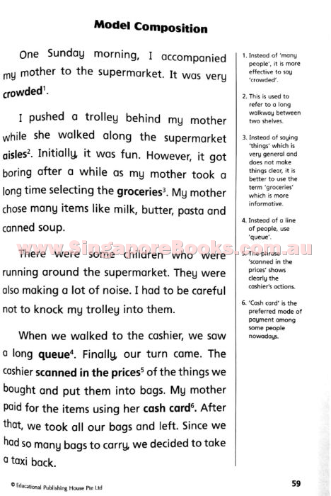English Thematic Composition Writing Primary 2 - Singapore Books