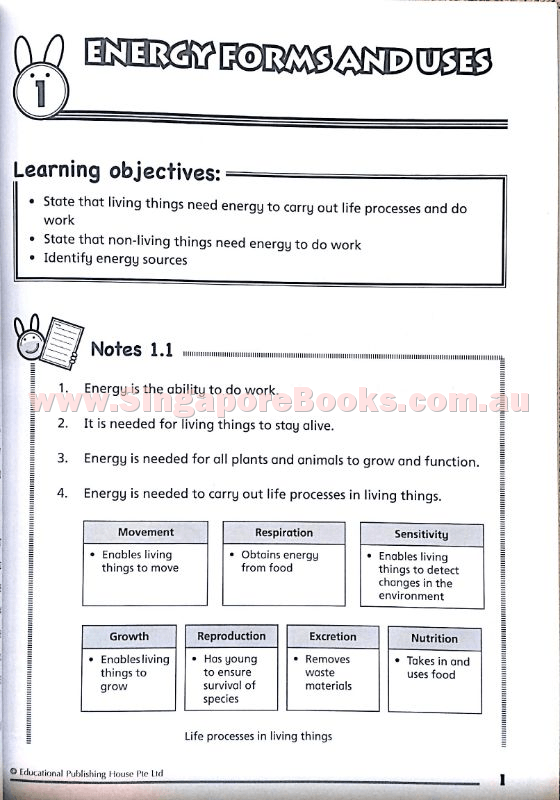 Getting Science Concepts Right (open-ended questions) Primary 6 - Singapore Books