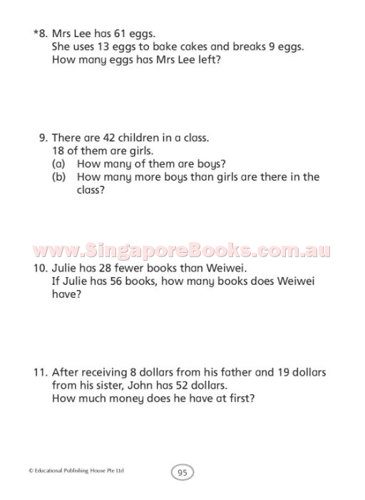Mathematics Challenging Problems Primary 1 - Singapore Books