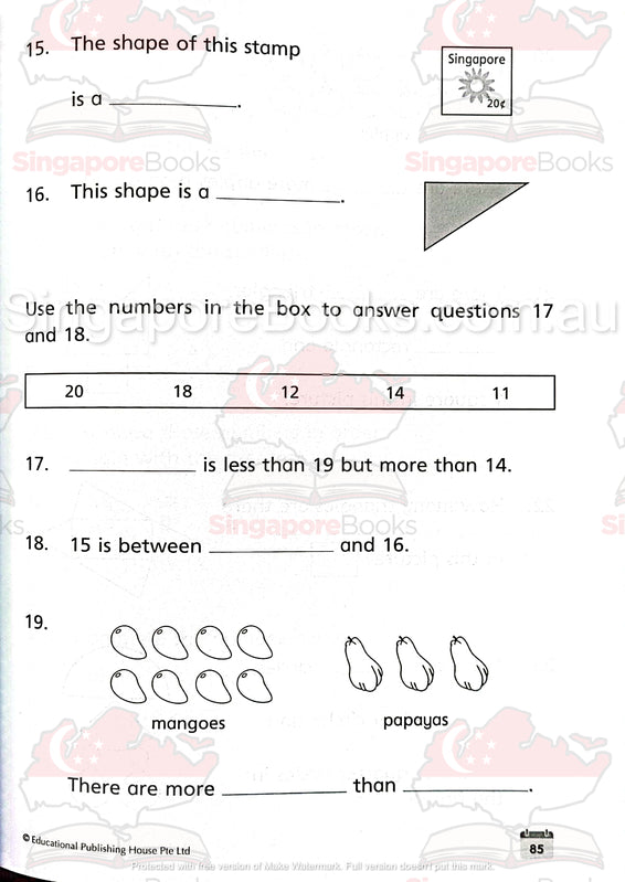 Starter Pack Primary 1 Maths & English - Singapore Books