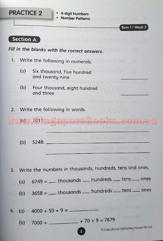 Starter Pack Primary 3 Maths & English - Singapore Books