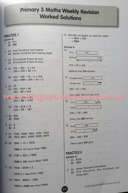 Starter Pack Primary 3 Maths & English - Singapore Books