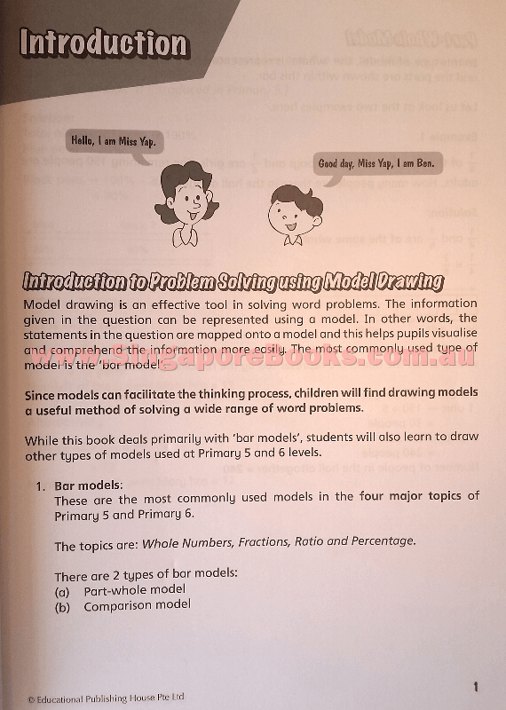 Model Drawing (Problem Solving) Made Easy and Inspiring for Primary 5 and 6 - Singapore Books