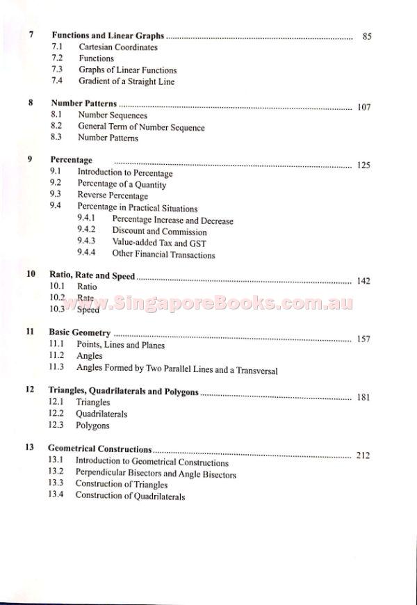 Topical Maths Secondary 1 (Year 7) - Singapore Books