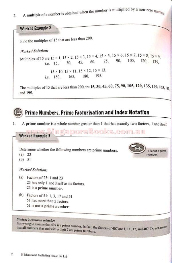 Topical Maths Secondary 1 (Year 7) - Singapore Books