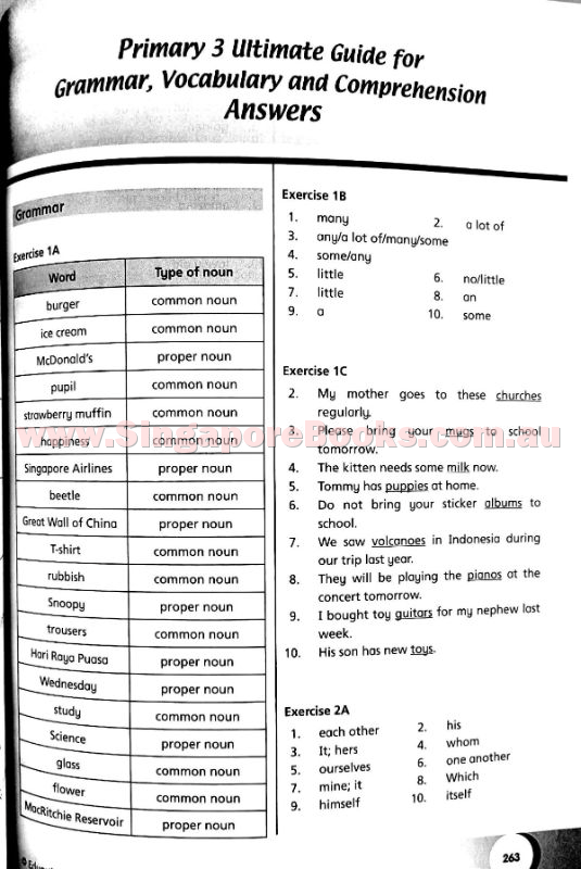 Ultimate Guide for Grammar, Vocabulary & Comprehension Primary 3 - Singapore Books