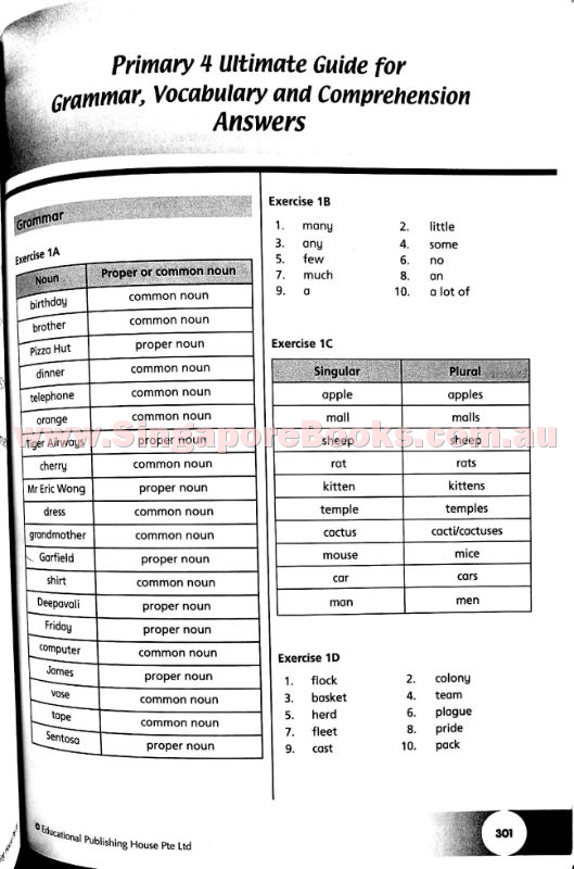 Ultimate Guide for Grammar, Vocabulary & Comprehension Primary 4 - Singapore Books