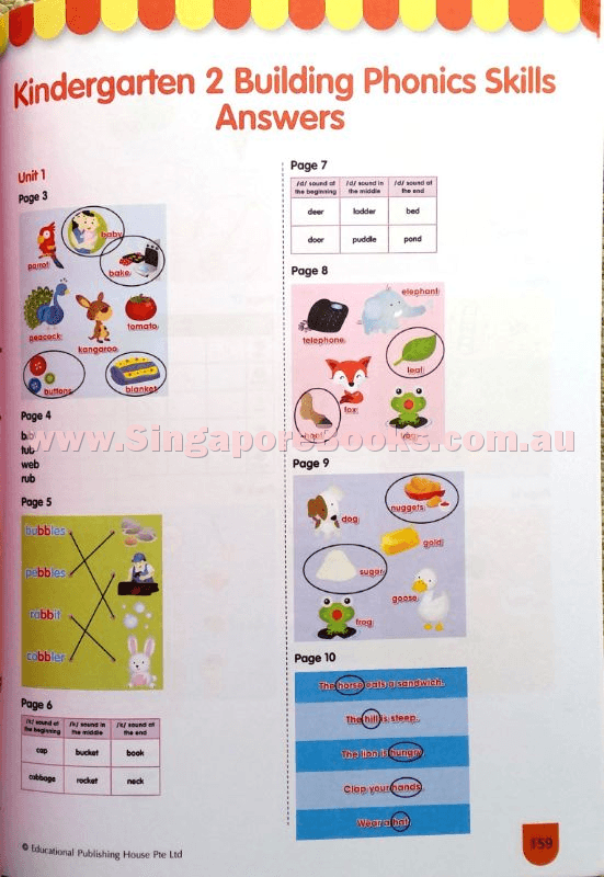 Building Phonics Skills Kindergarten 2 (5-6 years old) - Singapore Books