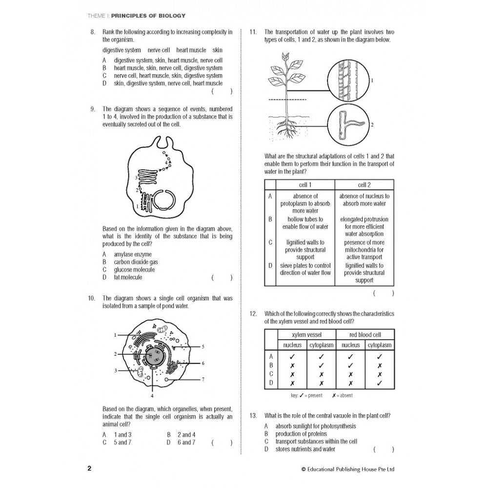 O Level Biology 1000+ MCQs (for Year 10, 11 & 12) - Singapore Books