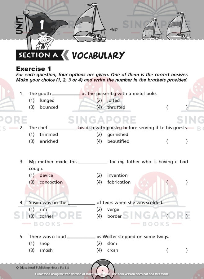 Challenging English 4-in-1 Primary 5 - Singapore Books
