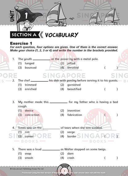 Challenging English 4-in-1 Primary 5 - Singapore Books