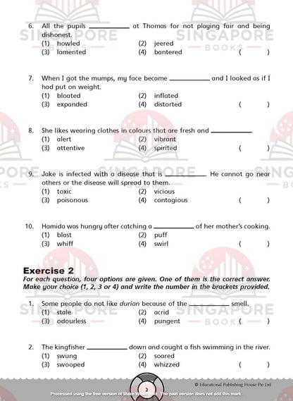 Challenging English 4-in-1 Primary 5 - Singapore Books