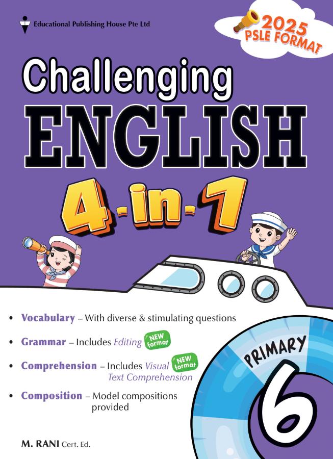 Challenging English 4-in-1 Primary 6 - Singapore Books