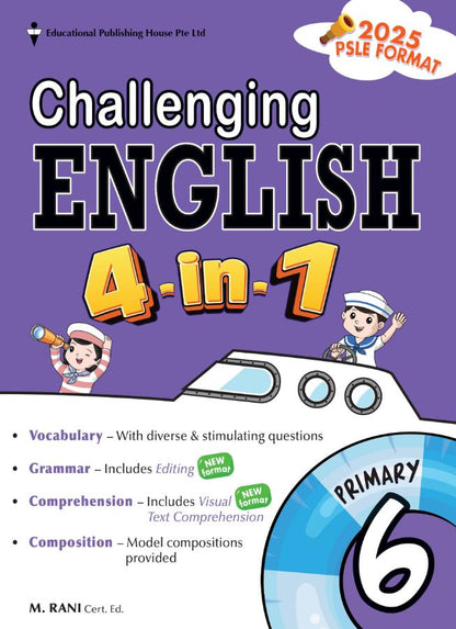 Challenging English 4-in-1 Primary 6 - Singapore Books