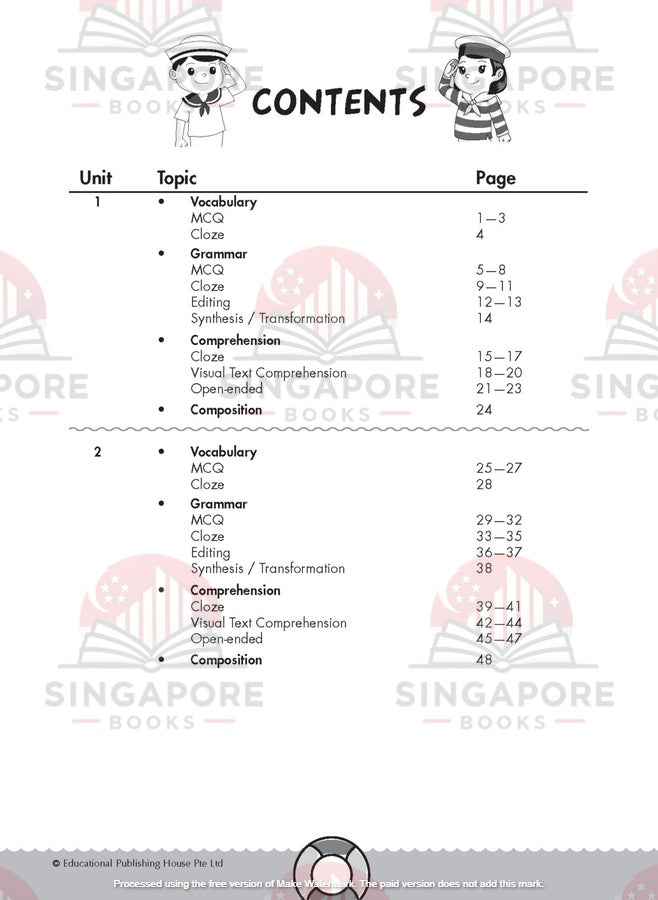 Challenging English 4-in-1 Primary 6 - Singapore Books