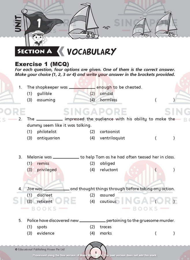 Challenging English 4-in-1 Primary 6 - Singapore Books
