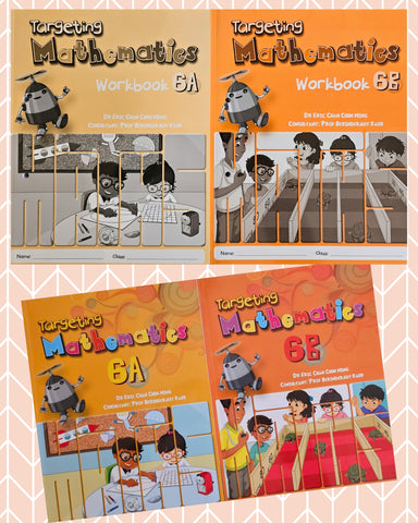 Targeting Mathematics Textbooks & Workbooks Primary 6 set