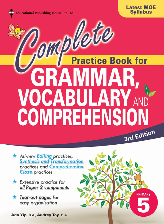 Complete Practice Book for Grammar, Vocabulary & Comprehension Primary 5